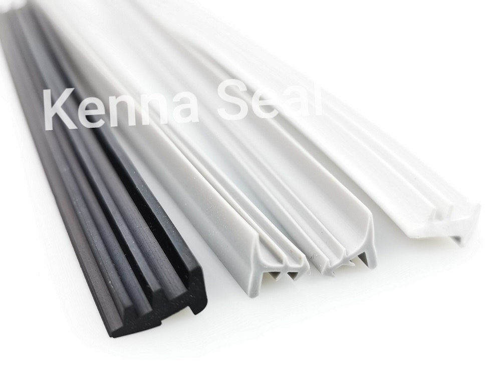Unilateral Glass Layering Neoprene Rubber Seal Strip PVC Edging Protection Strip