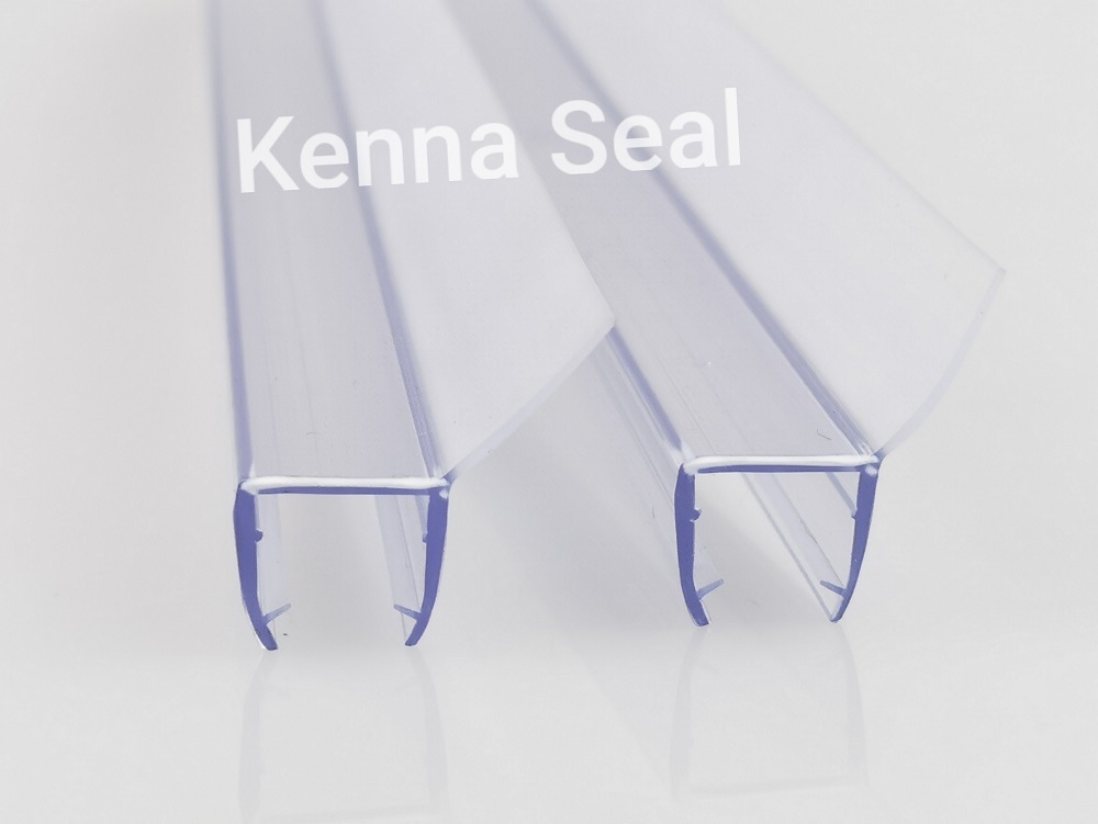 F Shape Sealing Strip PVC Seal Bar for Glass Door Waterproof Glass Door Jamb Bar