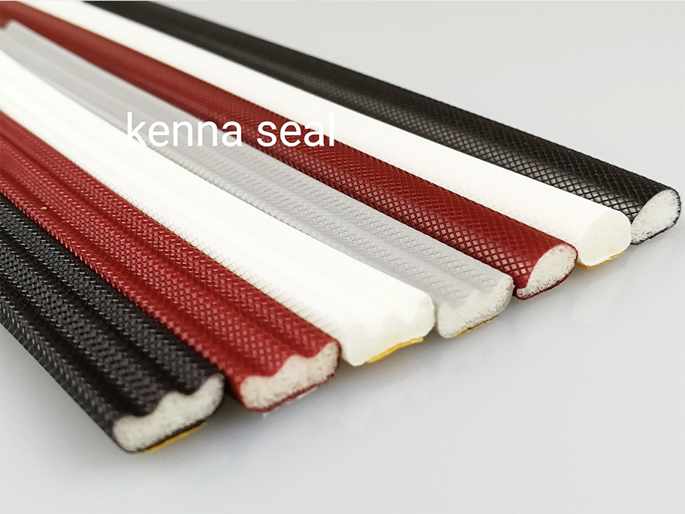 Self-adhesive D, E type/ PU compression foam weather seal strip for metal steel door frame