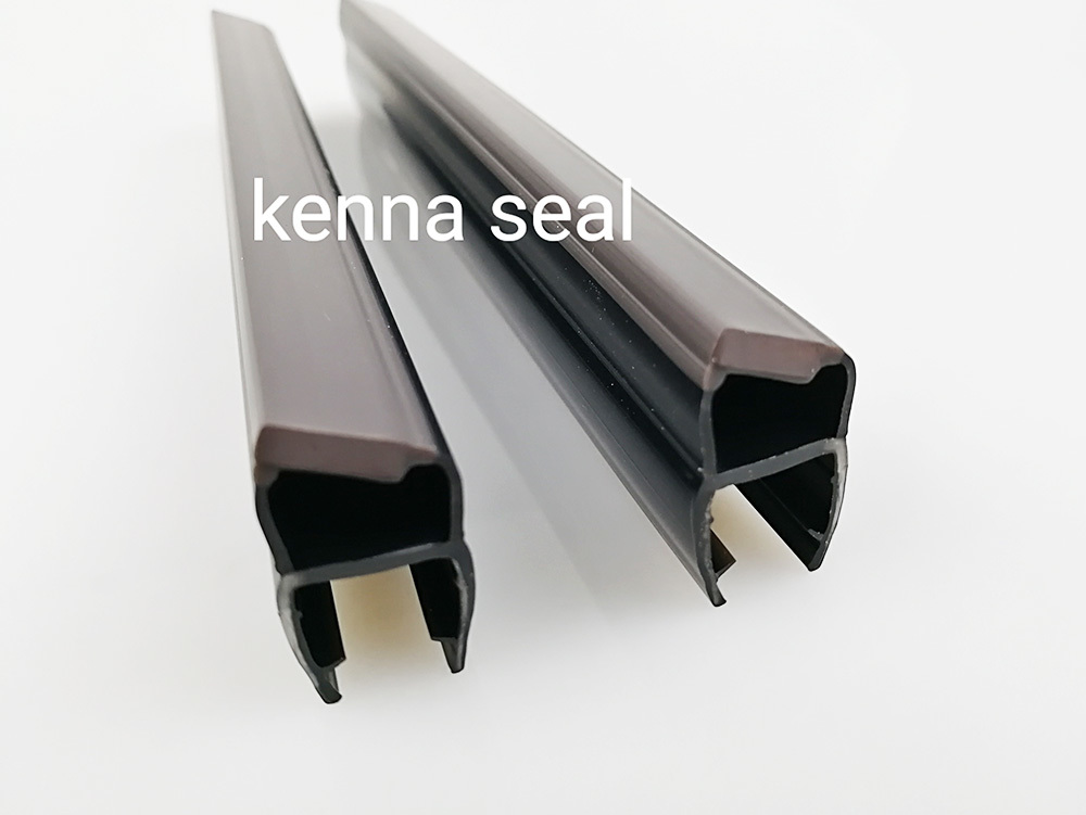 Shower door magnetic seal/waterproof glass edge rubber strip for shower door/rubber gasket for glass